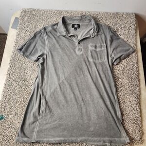 Rock And Republic Grey L T-Shirt Button‎ Up Pocket